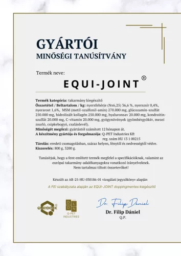 EQUI-JOINT – Joint Support Supplement for Horses, 3200 g