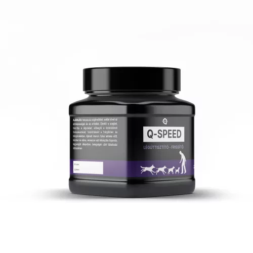 Q-SPEED - intenzív hatású, légzést támogató por, 250g - kutyáknak